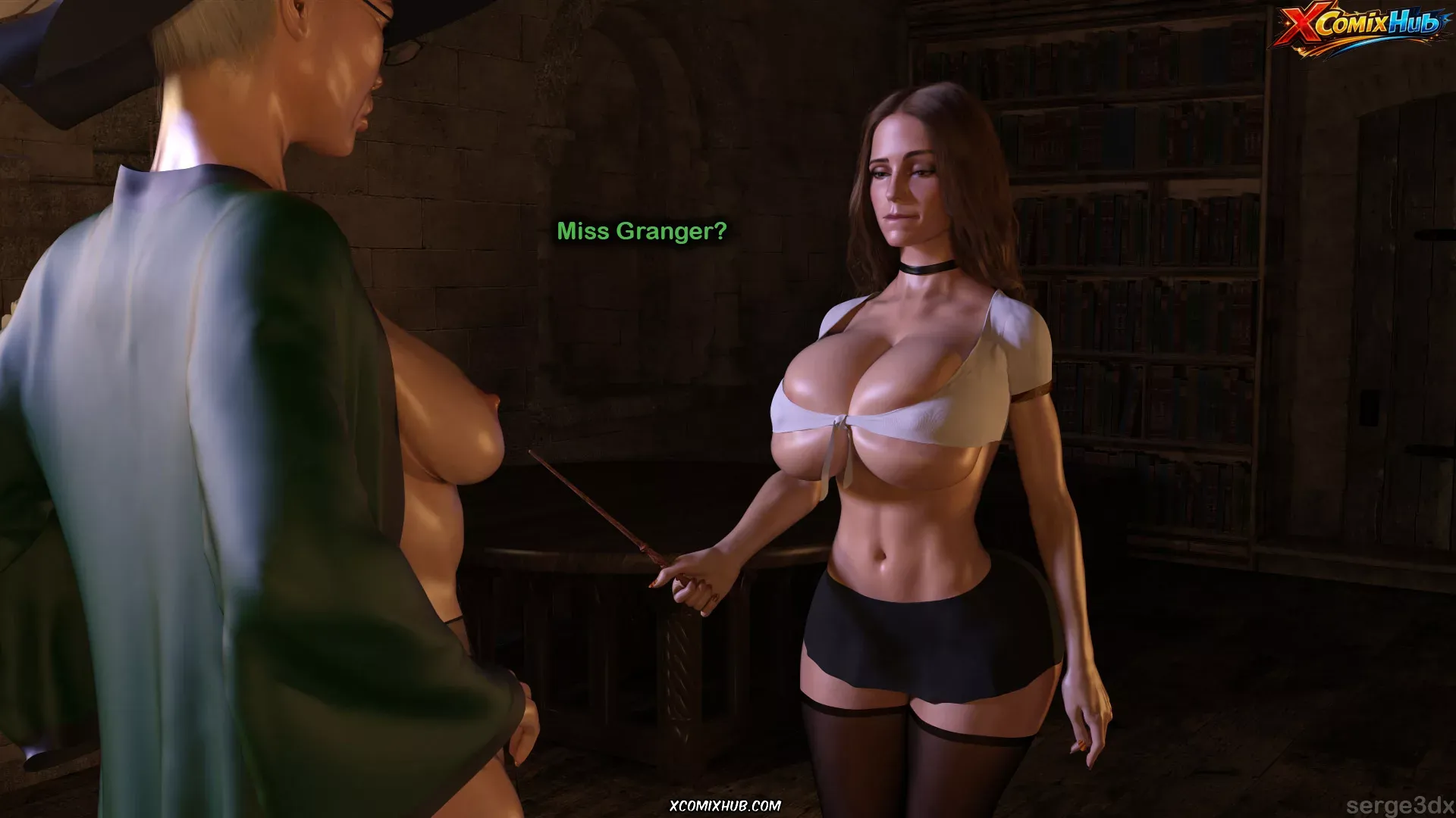 Hermione Granger And The Professor's Wand Serge3dx 026 Comic Page 26